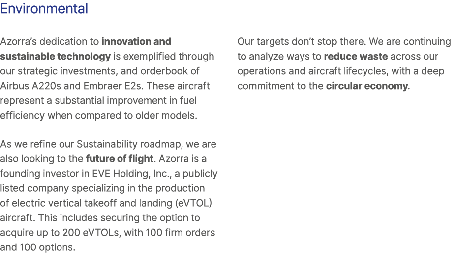 Environmental Azorra’s dedication to innovation and sustainable technology is exemplified through our strategic inves...