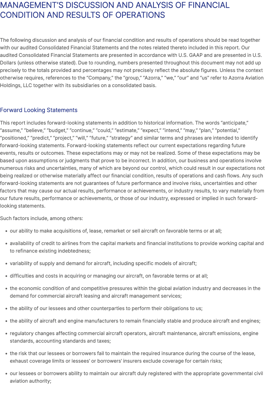 MANAGEMENT’S DISCUSSION AND ANALYSIS OF FINANCIAL CONDITION AND RESULTS OF OPERATIONS The following discussion and an...