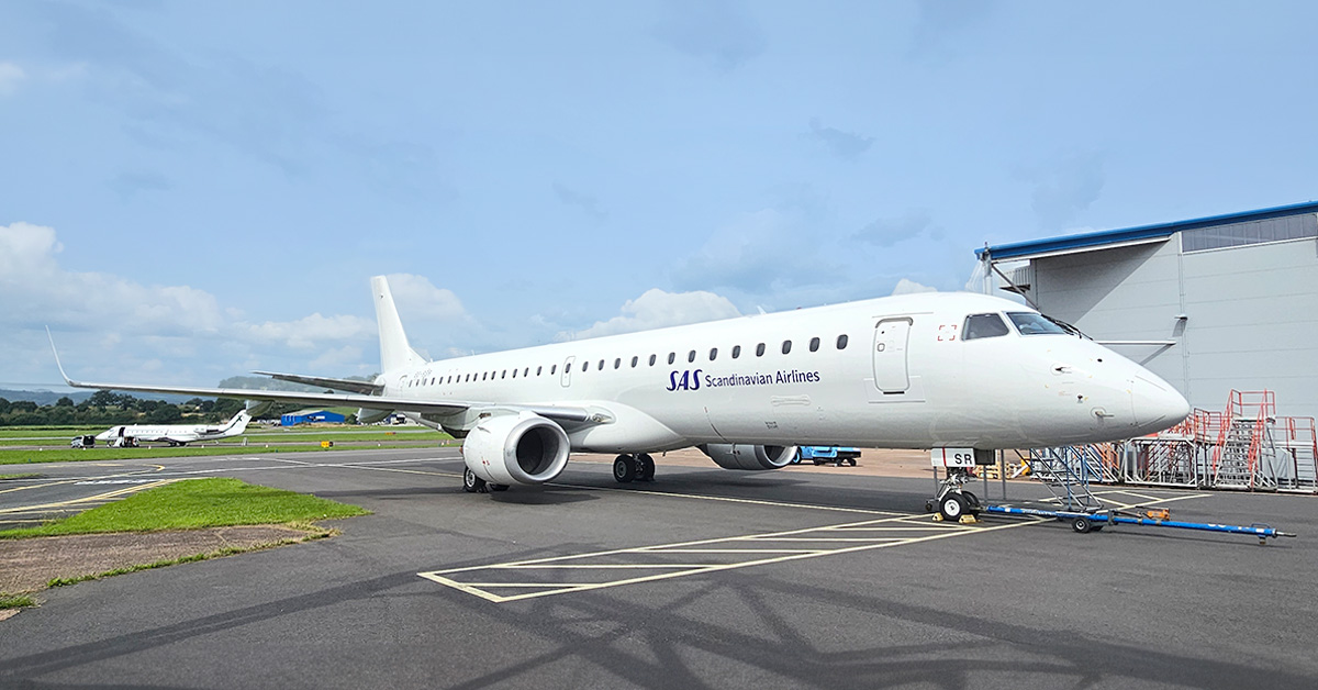 Azorra delivers fourth Embraer E195-E1 to SAS