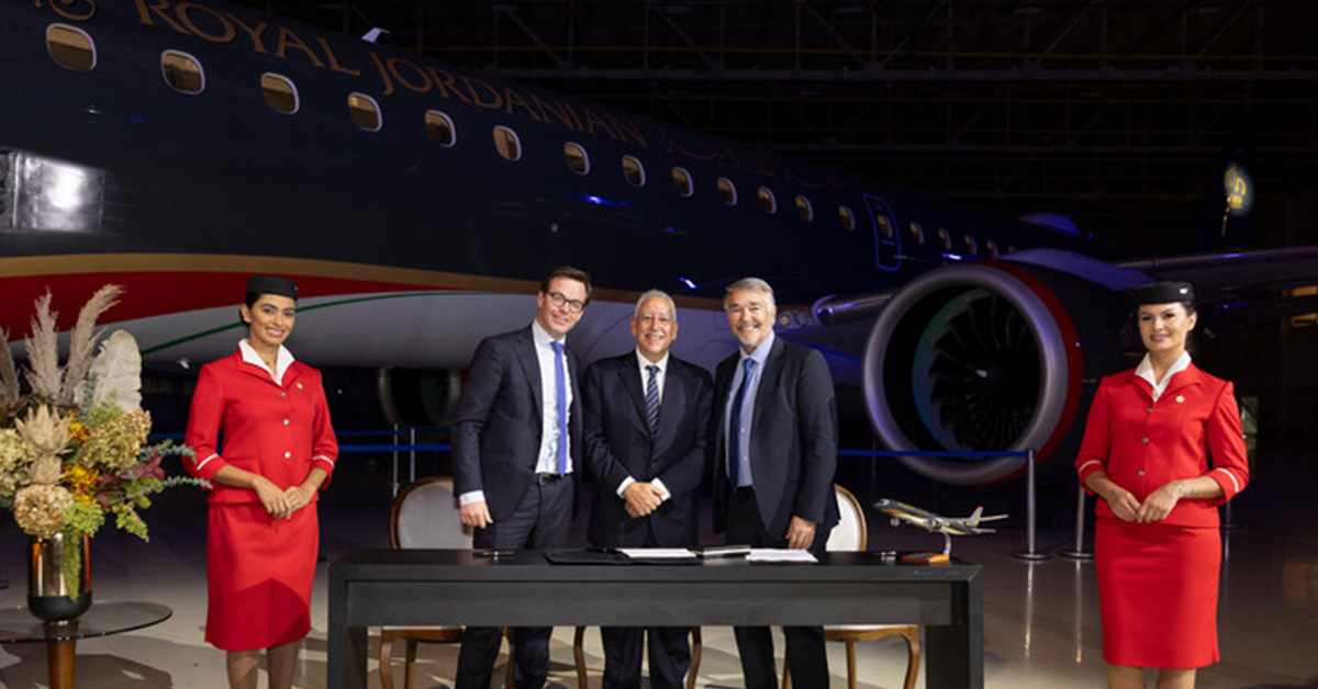 Embraer delivered to Royal Jordanian Ceremony